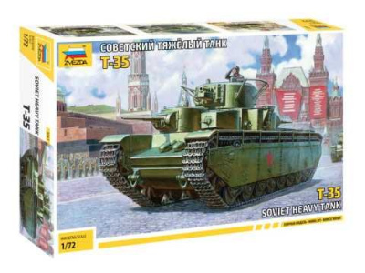 Model Kit tank 5061 - Soviet Heavy Tank T-35 (1:72) - Zvezda