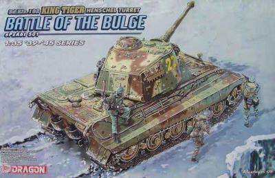 Model Kit tank 6254 - Sd.Kfz.182 KINGTIGER HENSCHEL TURRET, sPzAbt.501 (BATTLE OF THE BULGE) (1:35) - Dragon