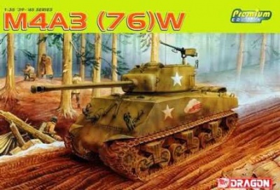 Model Kit tank 6325 - SHERMAN M4A3(76)W (PREMIUM) (1:35) - Dragon