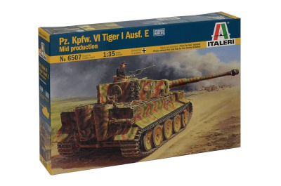Model Kit tank 6507 - Pz.Kpfw.VI TIGER I Ausf.E mid production (1:35) - Italeri