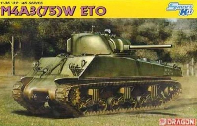 Model Kit tank 6698 - M4A3 75 (W) ETO (1:35) - Dragon