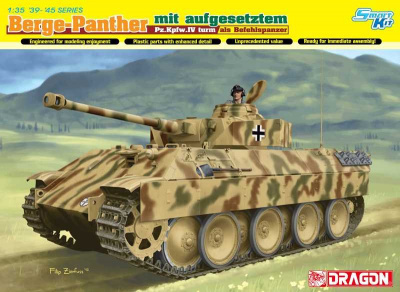 Model Kit tank 6835 - Berge-Panther mit Aufgesetztem Pz.Kpfw.IV Turm Als Befehlspanzer (1:35)