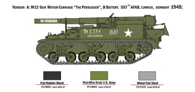 Model Kit tank 7076 - M12 Gun Motor Carriage (1:72) - Italeri