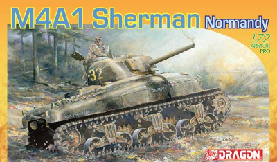 Model Kit tank 7273 - M4A1 Sherman Normandy 1944 (1:72) - Dragon