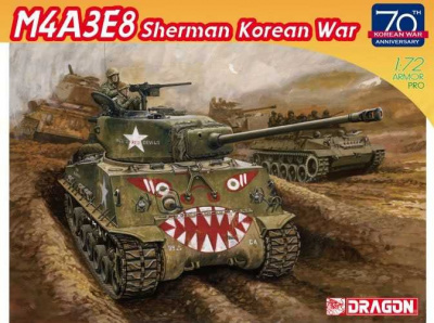 Model Kit tank 7570 - M4A3E8 SHERMAN Korean War (70th Anniversary) (1:72)