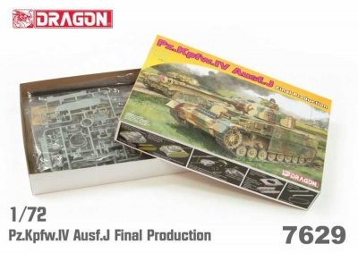 Model Kit tank 7629 - Pz.Kpfw.IV Ausf.J Final Production (1:72) - Dragon