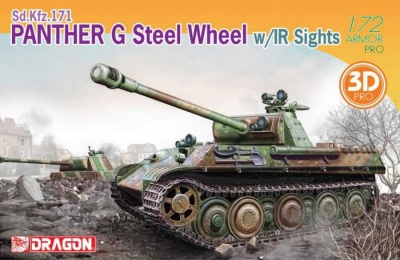 Model Kit tank 7697 - Panther G Steel Wheel w/IR Sights (1:72)