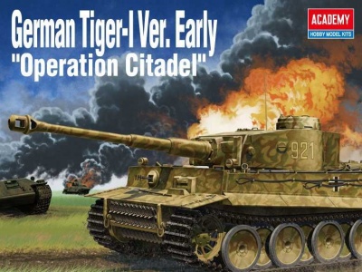 Model Kit tank - German Tiger-I Ver. EARLY "Operation Citadel" (1:35) - Academy