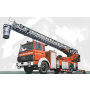 Model Kit truck 3784 - Iveco Magirus DLK 26-12 Fire Ladder Truck (1:24)