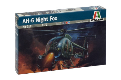 Model Kit vrtulník 0017 - AH-6 NIGHT FOX (1:72) - Italeri