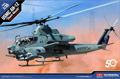 Model Kit vrtulník 12127 - USMC AH-1Z "Shark Mouth" (1:35) - Academy