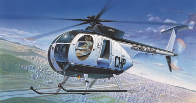 Model Kit vrtulník 12249 - HUGHES 500D POLICE HELICOPTER (1:48) - Academy