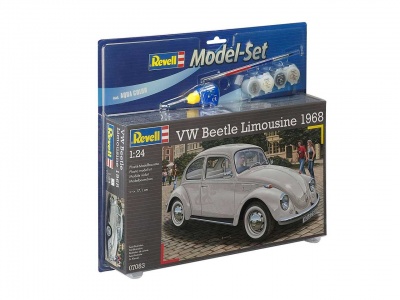 ModelSet auto 67083 - VW Beetle Limousine 68 (1:24) - Revell