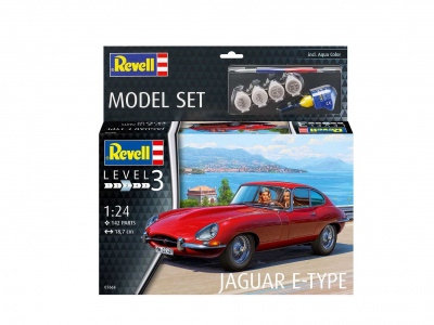 ModelSet auto 67668 - Jaguar E-Type Coupé (1:24) - Revell