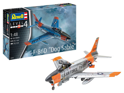 ModelSet letadlo 63832 - F-86D Dog Sabre (1:48) - Revell