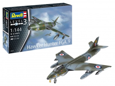 ModelSet letadlo 63833 - Hawker Hunter FGA.9 (1:72) - Revell