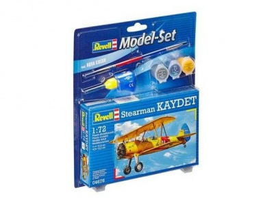 ModelSet letadlo 64676 - Stearman Kaydet (1:72) - Revell