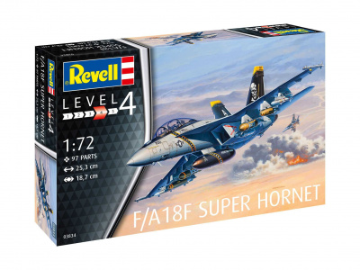 ModelSet letadlo  - F/A18F Super Hornet (1:72) - Revell
