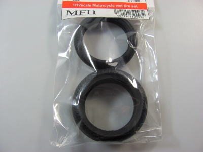 Motorcycle Wet Tyre Set 1/12 - Model Factory Hiro