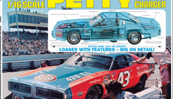 Richard Petty 1973 Dodge Charger 1/16 - MPC
