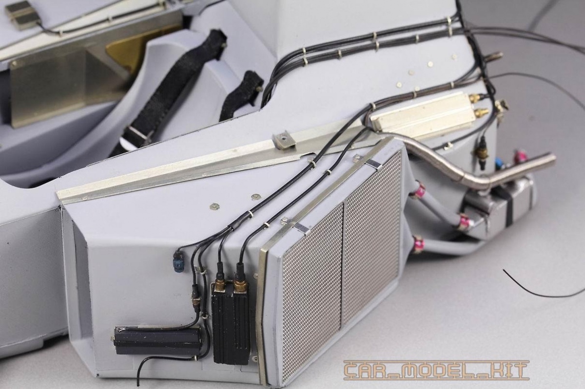 Top Studio 1/12 MP4/6 Radiator and ECU Super Detail-up Set for Tamiya kit 
