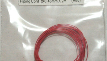 Piping Cord 0.48mm diameter x 2m (Red) - MSM Creation
