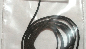 Mesh Tube 1.5mm diameter x 1m (Black) - MSM Creation