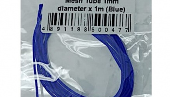 Mesh Tube 1mm diameter x 1m (Blue) - MSM Creation