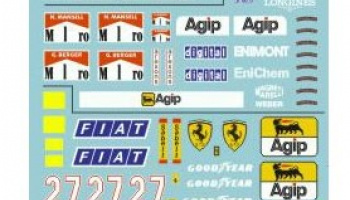 MG6404-1 1/24 High Def UltraCal Decals Racing Stripe and Roundel Decals Style 1 