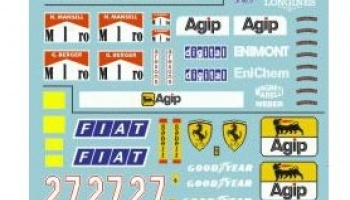 Ferrari F189/F190/F191 (640-643) Full decal 1/24 - MSM Creation