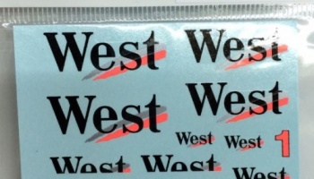 West Decal for Mclaren MP4/13 1/20 - MSM Creation