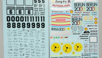 Mercedes Benz 190E "Berlin 2000" 1992 DTM & Macau Decal 1/43 - MSM Creation