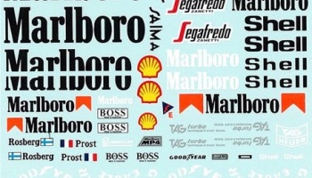 McLaren MP4/2C 1986 conversion decal 1/20 - MSM Creation