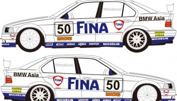 BMW 318i 1998 Macau Guia Race (Fina) 1/43 - MSM Creation