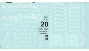 McLaren MP4/30 Supplementary Decal (Johnny Walker) 1/20 - MSM Creation