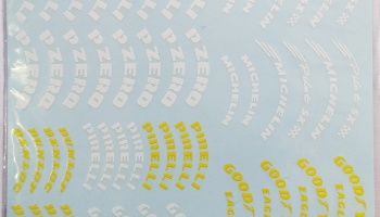 Tyre Decal #2 (Goodyear, Pirelli, Michelin, Bridgestone)1/18 - MSM Creation