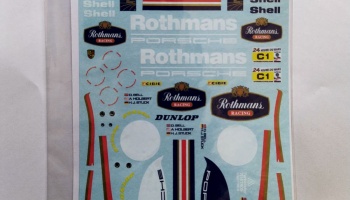 Porsche 962C Le Mans 1986 Rothmans Sponsored  Decal 1/24 - MSM Creation