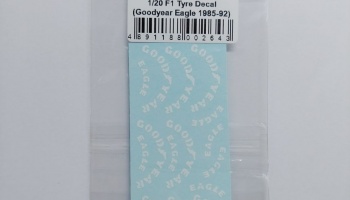 F1 Tyre Decal Goodyer Eagle 1985 -1992 1/20 - MSM Creation