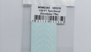 Goodyear F1 70s Tyre Decal 1/20 - MSM Creation
