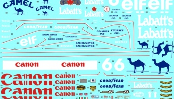 Williams FW14B  1992 Sponsors Decal 1/12 - MSM Creation