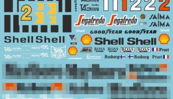 MP4/2C Full Sponsor Decal for Bburago/ Protar 1/24 - MSM Creation