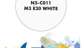 M3 E30 White  Paint for Airbrush 30 ml - Number 5