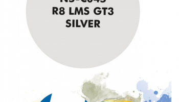 R8 LMS GT3 Silver Paint for Airbrush 30 ml - Number 5