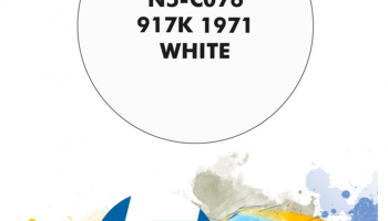 917K 1971 White  Paint for Airbrush 30 ml - Number 5