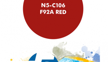 F92A Red  Paint for Airbrush 30 ml - Number 5