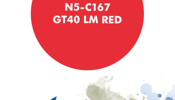 GT40 LM Red  Paint for airbrush 30ml - Number Five