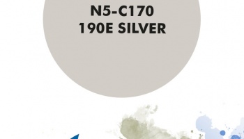 190E Silver Metallic Paint for airbrush 30ml - Number Five