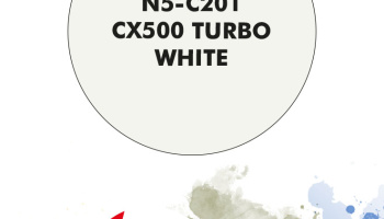 CX500 Turbo White Paint for airbrush 30ml - Number Five