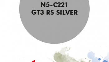 GT3 RS Silver Metallic Paint for airbrush 30ml - Number Five