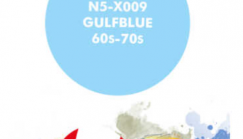 Gulf blue 60s-70s  Paint for Airbrush 30 ml - Number 5